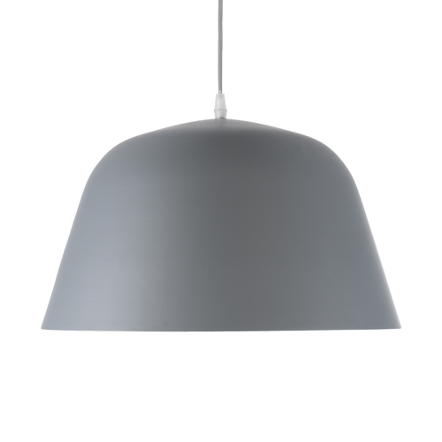 GloboStar® UPVALE 01282 Μοντέρνο Κρεμαστό Φωτιστικό Καμπάνα Μονόφωτο 1 x E27 IP20 Γκρί & Λευκό Μέταλλο - Μ40 x Π40 x Υ24cm GloboStar® UPVALE 01282 Μοντέρνο Κρεμαστό Φωτιστικό Καμπάνα Μονόφωτο 1 x E27 IP20 Γκρί & Λευκό Μέταλλο - Μ40 x Π40 x Υ24cm