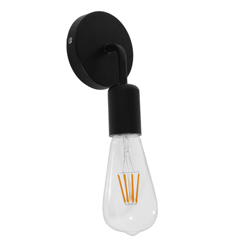 GloboStar® DON 01396 Vintage Επιτοίχιο Φωτιστικό Απλίκα Μονόφωτο 1 x E27 IP20 Μαύρο Μέταλλο - Μ10 x Π7 x Υ16cm GloboStar® DON 01396 Vintage Επιτοίχιο Φωτιστικό Απλίκα Μονόφωτο 1 x E27 IP20 Μαύρο Μέταλλο - Μ10 x Π7 x Υ16cm