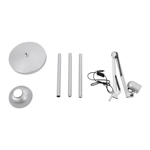 GloboStar® AUDREY 01469 Vintage Επιδαπέδιο Φωτιστικό Μονόφωτο 1 x E27 IP20 Ασημί Μέταλλο - Μ15 x Π15 x Υ190cm GloboStar® AUDREY 01469 Vintage Επιδαπέδιο Φωτιστικό Μονόφωτο 1 x E27 IP20 Ασημί Μέταλλο - Μ15 x Π15 x Υ190cm