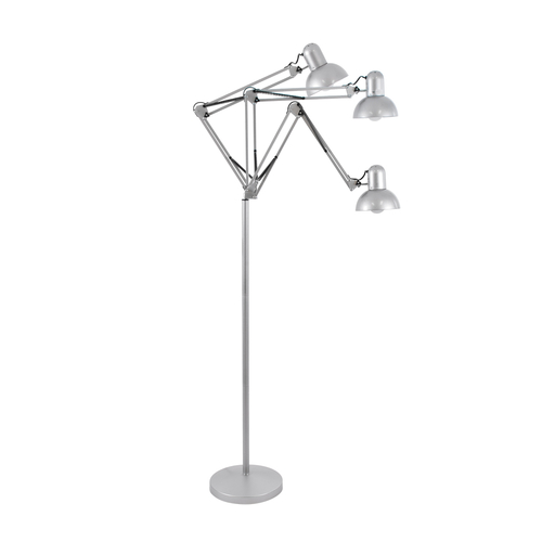 GloboStar® AUDREY 01469 Vintage Επιδαπέδιο Φωτιστικό Μονόφωτο 1 x E27 IP20 Ασημί Μέταλλο - Μ15 x Π15 x Υ190cm GloboStar® AUDREY 01469 Vintage Επιδαπέδιο Φωτιστικό Μονόφωτο 1 x E27 IP20 Ασημί Μέταλλο - Μ15 x Π15 x Υ190cm