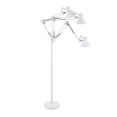 GloboStar® AUDREY 01471 Vintage Επιδαπέδιο Φωτιστικό Μονόφωτο 1 x E27 IP20 Λευκό Μέταλλο - Μ15 x Π15 x Υ190cm GloboStar® AUDREY 01471 Vintage Επιδαπέδιο Φωτιστικό Μονόφωτο 1 x E27 IP20 Λευκό Μέταλλο - Μ15 x Π15 x Υ190cm