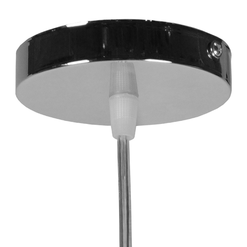 GloboStar® LUCREZIA 01314 Μοντέρνο Κρεμαστό Φωτιστικό Ανάρτηση Μονόφωτο 1 x E27 IP20 Διάφανο Γυαλί - Μ18 x Π18 x Υ23cm