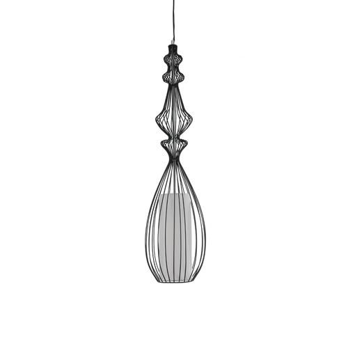 GloboStar® LILY 01561 Vintage Κρεμαστό Φωτιστικό Πλέγμα Μονόφωτο 1 x E27 IP20 Μαύρο Μέταλλο με Λευκό Ύφασμα - Μ90 x Π90 x Υ20cm GloboStar® LILY 01561 Vintage Κρεμαστό Φωτιστικό Πλέγμα Μονόφωτο 1 x E27 IP20 Μαύρο Μέταλλο με Λευκό Ύφασμα - Μ90 x Π90 x Υ20cm