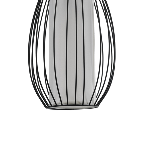 GloboStar® LILY 01561 Vintage Κρεμαστό Φωτιστικό Πλέγμα Μονόφωτο 1 x E27 IP20 Μαύρο Μέταλλο με Λευκό Ύφασμα - Μ90 x Π90 x Υ20cm GloboStar® LILY 01561 Vintage Κρεμαστό Φωτιστικό Πλέγμα Μονόφωτο 1 x E27 IP20 Μαύρο Μέταλλο με Λευκό Ύφασμα - Μ90 x Π90 x Υ20cm