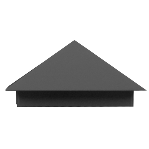GloboStar® 96509 LED Φωτιστικό Τοίχου Απλίκα STEALTH Αρχιτεκτονικού Φωτισμού Γκρι Αδιάβροχο IP65 10 Watt CREE 1200lm 60° 230V Ψυχρό Λευκό Μ17 x Π7.5 x Υ17cm