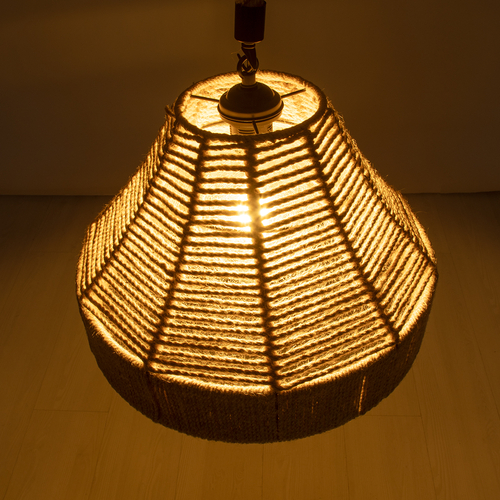 GloboStar® DOGMA 01609 Boho Κρεμαστό Φωτιστικό Καμπάνα Μονόφωτο 1 x E27 IP20 Μπεζ Σχοινί - Μ38 x Π38 x Y28cm GloboStar® DOGMA 01609 Boho Κρεμαστό Φωτιστικό Καμπάνα Μονόφωτο 1 x E27 IP20 Μπεζ Σχοινί - Μ38 x Π38 x Y28cm