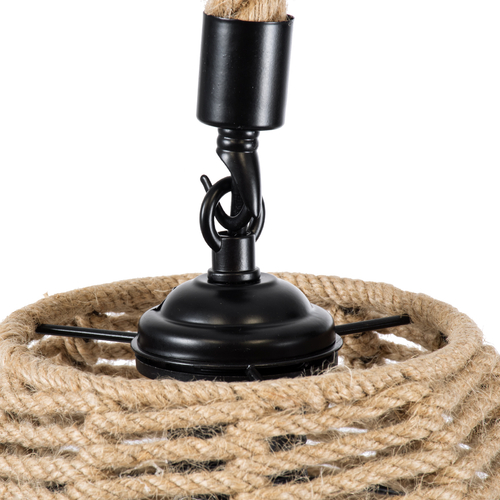 GloboStar® DOGMA 01609 Boho Κρεμαστό Φωτιστικό Καμπάνα Μονόφωτο 1 x E27 IP20 Μπεζ Σχοινί - Μ38 x Π38 x Y28cm GloboStar® DOGMA 01609 Boho Κρεμαστό Φωτιστικό Καμπάνα Μονόφωτο 1 x E27 IP20 Μπεζ Σχοινί - Μ38 x Π38 x Y28cm