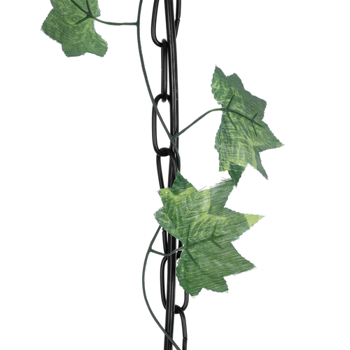 GloboStar® NEST 01640 Vintage Κρεμαστό Φωτιστικό Φιγούρα Μονόφωτο 1 x E27 IP20 Μαύρο Μέταλλο με Πράσινο Πλαστικό - Μ48 x Π38 x Y40cm