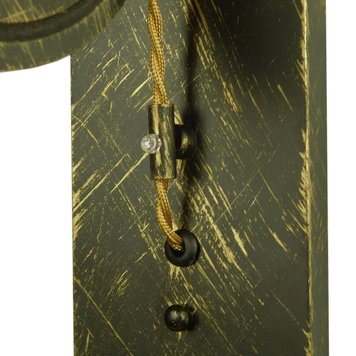 GloboStar® RYDON 01659 Vintage Επιτοίχιο Φωτιστικό Απλίκα Μονόφωτο 1 x E27 IP20 Μπρούτζινο Μέταλλο - Μ15 x Π24 x Y70cm