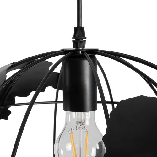 GloboStar® EARTH 01663 Vintage Κρεμαστό Φωτιστικό Φιγούρα Μονόφωτο 1 x E27 IP20 Μαύρο Μέταλλο - Μ41 x Π41 x Y41cm GloboStar® EARTH 01663 Vintage Κρεμαστό Φωτιστικό Φιγούρα Μονόφωτο 1 x E27 IP20 Μαύρο Μέταλλο - Μ41 x Π41 x Y41cm