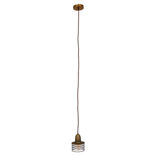 GloboStar® MANHATTAN 01454 Μοντέρνο Κρεμαστό Φωτιστικό Καμπάνα Μονόφωτο 1 x E27 IP20 Χρυσό Μέταλλο - Μ11 x Π11 x Υ14cm