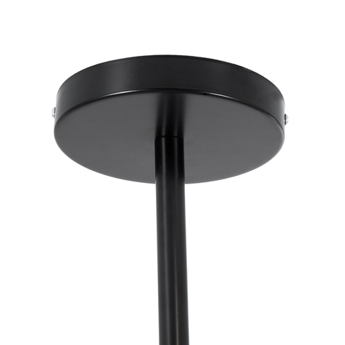 GloboStar® SENTINEL 01636 Μοντέρνο Φωτιστικό Οροφής Πλέγμα Πολύφωτο 10 x E27 IP20 Μαύρο Μέταλλο με μελί Γυαλί - Μ105 x Π80 x Υ90cm