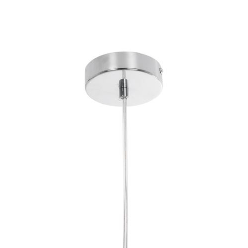 GloboStar® HARPER 01510 Μοντέρνο Κρεμαστό Φωτιστικό Μπάλα Μονόφωτο 1 x E27 IP20 Διάφανο Γυαλί με Ασημί Μέταλλο - Μ25 x Π25 x Υ30cm
