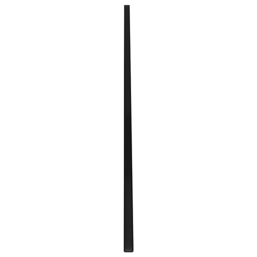 GloboStar® SURFACE-PROFILE 70810-1M Προφίλ Αλουμινίου - Βάση & Ψύκτρα Ταινίας LED με Μαύρο Φιμέ Κάλυμμα - Επιφανειακή Χρήση - Πατητό Κάλυμμα - Μαύρο - 1 Μέτρο - Μ100 x Π2.4 x Υ1.1cm