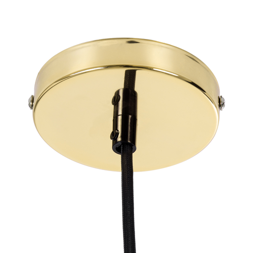GloboStar® LUMI GOLD 99421 Μοντέρνο Κρεμαστό Φωτιστικό Ανάρτηση Μονόφωτο 1 x E27 IP20 Χρυσό Μέταλλο - Μ4 x Π4 x Υ110cm