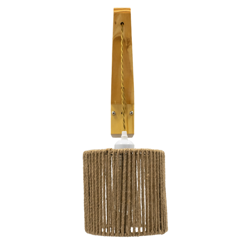 GloboStar® CASTI 00886 Vintage Επιτοίχιο Φωτιστικό Απλίκα Μονόφωτο 1 x E27 IP20 Μπεζ Ξύλο με Καφέ Σχοινί - Μ19 x Π35 x Υ85cm GloboStar® CASTI 00886 Vintage Επιτοίχιο Φωτιστικό Απλίκα Μονόφωτο 1 x E27 IP20 Μπεζ Ξύλο με Καφέ Σχοινί - Μ19 x Π35 x Υ85cm