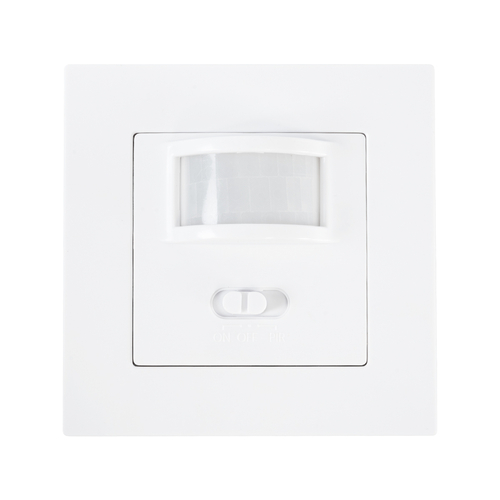 GloboStar® 75705 Χωνευτός Διακόπτης με PIR Ανιχνευτή-Αισθητήρα Κίνησης 160° 3m και Αισθητήρα Ημέρας-Νύχτας - Motion Sensor AC 230V Max 300W/1200W