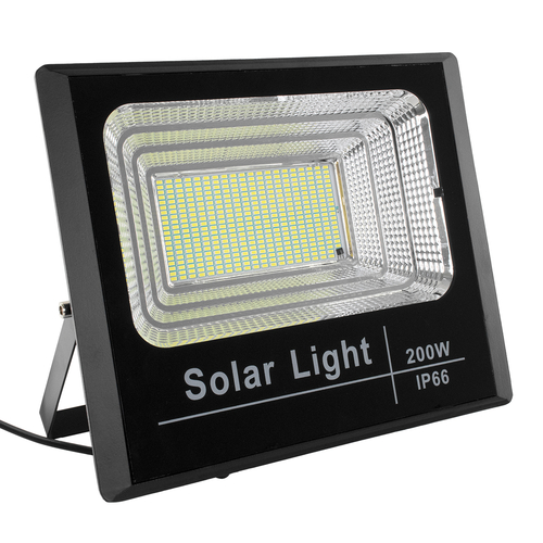 GloboStar® HERMES 71558 Αυτόνομος Ηλιακός Προβολέας LED SMD 200W 16000lm με Ενσωματωμένη Μπαταρία 20000mAh - Φωτοβολταϊκό Πάνελ με Αισθητήρα Ημέρας-Νύχτας και Ασύρματο Χειριστήριο RF 2.4Ghz Αδιάβροχος IP66 Ψυχρό Λευκό 6000K - 3 Χρόνια Εγγύηση