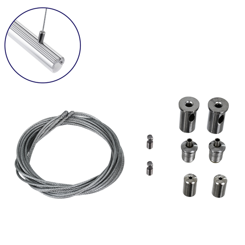 GloboStar® PROFILE-PART 70898 Σετ Κρέμασης για Προφίλ Αλουμινίου - Κρεμαστή Χρήση - Ασημί - 2 Ντίζες του 1 Μέτρου - Μ100cm GloboStar® PROFILE-PART 70898 Σετ Κρέμασης για Προφίλ Αλουμινίου - Κρεμαστή Χρήση - Ασημί - 2 Ντίζες του 1 Μέτρου - Μ100cm