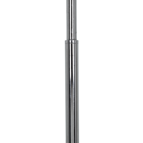 GloboStar® VERSA 00831 Μοντέρνο Επιδαπέδιο Φωτιστικό Μονόφωτο 1 x E27 IP20 Ασημί Μέταλλο με Μαύρο Μάρμαρο - Μ15 x Π15 x Υ155cm