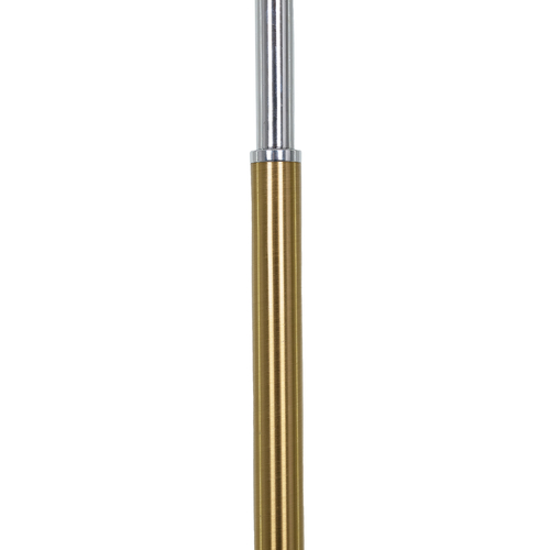 GloboStar® VERSA 00832 Μοντέρνο Επιδαπέδιο Φωτιστικό Μονόφωτο 1 x E27 IP20 Χρυσό & Ασημί Μέταλλο με Μαύρο Μάρμαρο - Μ15 x Π15 x Υ155cm