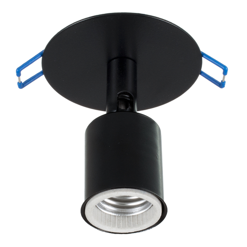 GloboStar® SARA 00849 Μοντέρνο Φωτιστικό Οροφής Σποτ Μονόφωτο 1 x E27 IP20 Μαύρο Μέταλλο - Μ8 x Π8 x Υ8.5cm