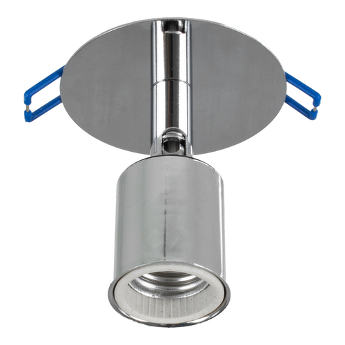GloboStar® SARA 00850 Μοντέρνο Φωτιστικό Οροφής Σποτ Μονόφωτο 1 x E27 IP20 Ασημί Μέταλλο - Μ8 x Π8 x Υ8.5cm
