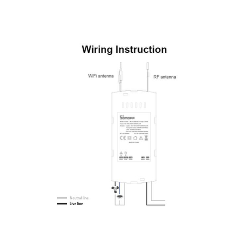 GloboStar® 80012 SONOFF iFan03-R2 - Wi-Fi Smart Switch Ceiling Fan & Light Controller