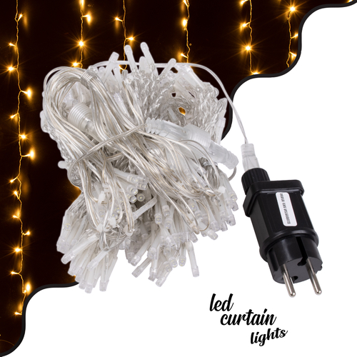 85803 Διακοσμητική Κουρτίνα 3 x 3 Μέτρα με Controller 8 Προγραμμάτων Φωτισμού - Επεκτεινόμενη 300 LED 8W AC 230V με Διάφανο Καλώδιο & Πρίζα Schuko Αδιάβροχη IP67 Θερμό Λευκό 3000K Μ3 x Υ3m 85803 Διακοσμητική Κουρτίνα 3 x 3 Μέτρα με Controller 8 Προγραμμάτων Φωτισμού - Επεκτεινόμενη 300 LED 8W AC 230V με Διάφανο Καλώδιο & Πρίζα Schuko Αδιάβροχη IP67 Θερμό Λευκό 3000K Μ3 x Υ3m