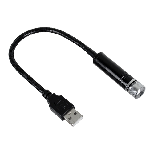 GloboStar® 81846 Διακοσμητικό Φωτιστικό Ειδικών Φωτορυθμικών Εφέ PARTY Disco LASER DC 5V με Καλώδιο Τροφοδοσίας USB Κόκκινο IP20 Μ1.4 x Π1.4 x Υ27cm