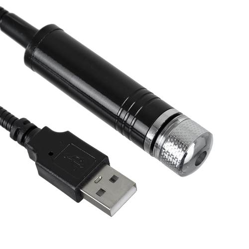 GloboStar® 81846 Διακοσμητικό Φωτιστικό Ειδικών Φωτορυθμικών Εφέ PARTY Disco LASER DC 5V με Καλώδιο Τροφοδοσίας USB Κόκκινο IP20 Μ1.4 x Π1.4 x Υ27cm