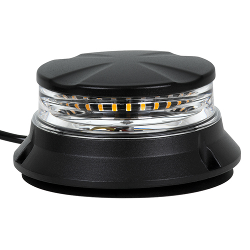 GloboStar® 85171 PRO Series Φάρος Σήμανσης Οχήματος Οδικής Βοήθείας για Αυτοκίνητα & Φορτηγά 6 Προγραμμάτων Φωτισμού STROBE LED SMD 3030 48W DC 10-30V Αδιάβροχος IP66 Πορτοκαλί