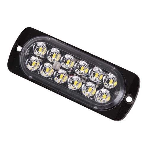 GloboStar® 85263 PRO Series Μπάρα Σήμανσης Οχήματος Ασθενοφόρου για Αυτοκίνητα & Φορτηγά Φωτισμού STROBE LED SMD 3030 12W DC 12-24V Αδιάβροχη IP65 Ψυχρό Λευκό 6000K