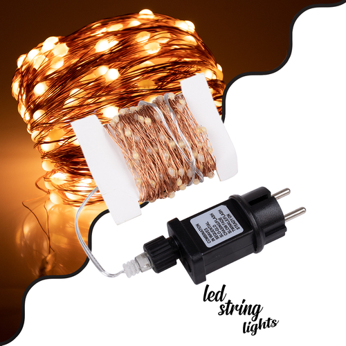 85842 Διακοσμητική Γιρλάντα 20 Μέτρα με Controller 8 Προγραμμάτων Εναλλαγών Φωτισμού - 200 LED 1.3W AC 230V με Χάλκινο Καλώδιο & Πρίζα Schuko Αδιάβροχη IP44 Θερμό Λευκό 3000K Μ20m 85842 Διακοσμητική Γιρλάντα 20 Μέτρα με Controller 8 Προγραμμάτων Εναλλαγών Φωτισμού - 200 LED 1.3W AC 230V με Χάλκινο Καλώδιο & Πρίζα Schuko Αδιάβροχη IP44 Θερμό Λευκό 3000K Μ20m