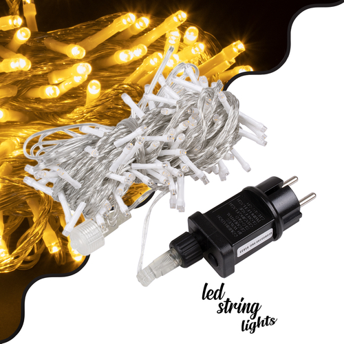 85833 Διακοσμητική Γιρλάντα 13 Μέτρα με Controller 8 Προγραμμάτων Εναλλαγών Φωτισμού - Επεκτεινόμενη 100 LED 3.6W AC 230V με Διάφανο Καλώδιο & Πρίζα Schuko Αδιάβροχη IP44 Θερμό Λευκό 3000K Μ13m 85833 Διακοσμητική Γιρλάντα 13 Μέτρα με Controller 8 Προγραμμάτων Εναλλαγών Φωτισμού - Επεκτεινόμενη 100 LED 3.6W AC 230V με Διάφανο Καλώδιο & Πρίζα Schuko Αδιάβροχη IP44 Θερμό Λευκό 3000K Μ13m