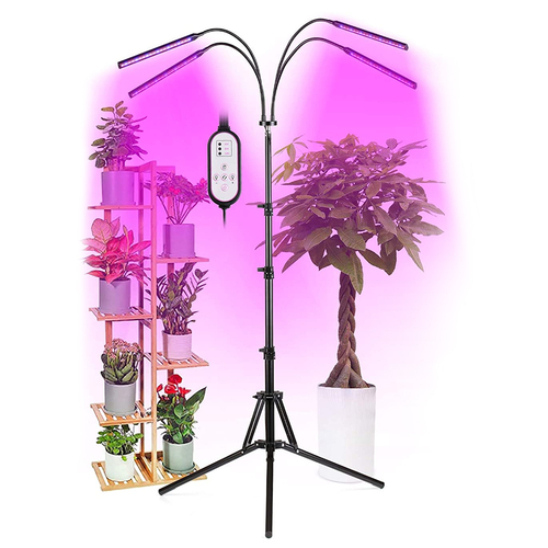 GloboStar® 85956 Grow Light Full Spectrum LED Φωτιστικό Ανάπτυξης Φυτών Γλάστρας με 4 Κινούμενες Κεφαλές & Τρίποδο 150cm SMD 2835 20W 180° AC230V IP20 με Dimmer & Timer Εσωτερικού Χώρου για Κάλυψη Επιφάνειας 1m x 1m Πλήρους Φάσματος Φωτισμού GloboStar® 85956 Grow Light Full Spectrum LED Φωτιστικό Ανάπτυξης Φυτών Γλάστρας με 4 Κινούμενες Κεφαλές & Τρίποδο 150cm SMD 2835 20W 180° AC230V IP20 με Dimmer & Timer Εσωτερικού Χώρου για Κάλυψη Επιφάνειας 1m x 1m Πλήρους Φάσματος Φωτισμού