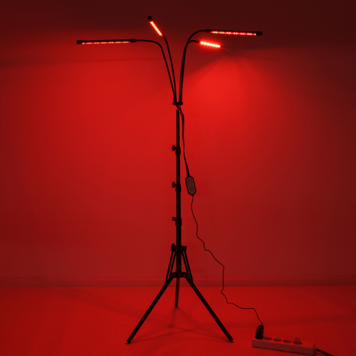 GloboStar® 85956 Grow Light Full Spectrum LED Φωτιστικό Ανάπτυξης Φυτών Γλάστρας με 4 Κινούμενες Κεφαλές & Τρίποδο 150cm SMD 2835 20W 180° AC230V IP20 με Dimmer & Timer Εσωτερικού Χώρου για Κάλυψη Επιφάνειας 1m x 1m Πλήρους Φάσματος Φωτισμού GloboStar® 85956 Grow Light Full Spectrum LED Φωτιστικό Ανάπτυξης Φυτών Γλάστρας με 4 Κινούμενες Κεφαλές & Τρίποδο 150cm SMD 2835 20W 180° AC230V IP20 με Dimmer & Timer Εσωτερικού Χώρου για Κάλυψη Επιφάνειας 1m x 1m Πλήρους Φάσματος Φωτισμού