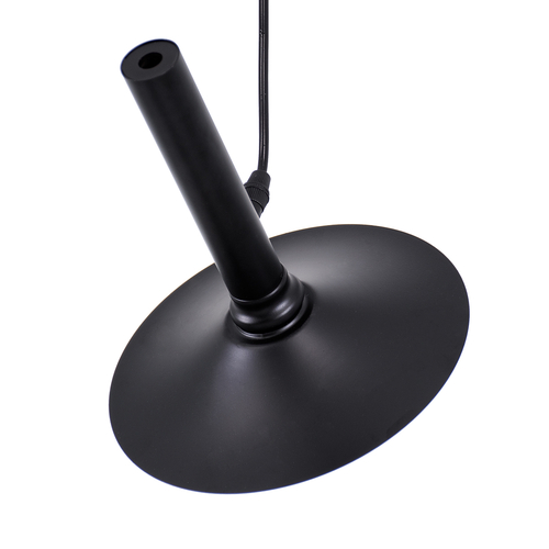 GloboStar® CELEST 00789 Μοντέρνο Κρεμαστό Φωτιστικό Ανάρτηση Μονόφωτο 1 x G9 Μαύρο Μέταλλο με Λευκό Γυαλί - Μ20 x Π20 x Υ26.5cm