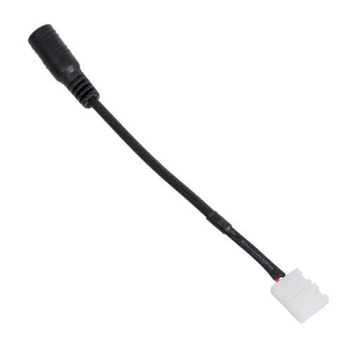 GloboStar® 70739 Ταχυσύνδεσμος Τροφοδοσίας IP20 - Strip To Power Connector 5.5*2.1 για Ένωση 1 x Μονόχρωμη Ταινία LED Πλάτους 8mm