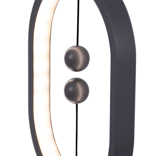 GloboStar® MAGNET 76545 Μοντέρνο Φωτιστικό Γραφείου Ανοιχτό Γκρι LED 15 Watt 1500lm DC 5V με Μαγνητικό Διακόπτη & Καλώδιο Τροφοδοσίας USB Θερμό Λευκό 2700K