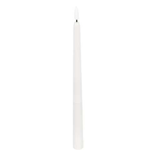 GloboStar® 79563 ΣΕΤ 6 Διακοσμητικών Realistic Κεριών Κηροπηγίου με LED Εφέ Κινούμενης Φλόγας - Μπαταρίας & Ασύρματο Χειριστήριο IR Θερμό Λευκό 2700K Dimmable