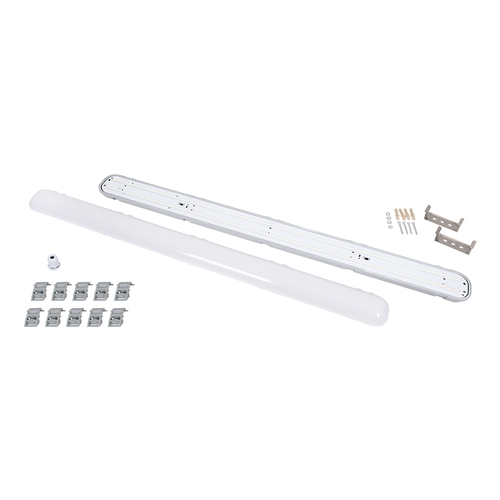 GloboStar® 60175 LED Γραμμικό Βιομηχανικό Φωτιστικό Tri-Proof 120cm 48W 5426lm 120° AC 220-240V Αδιάβροχο IP65 Μ120 x Π10,5 x Υ8cm Θερμό Λευκό 2700K - 3 Χρόνια Εγγύηση