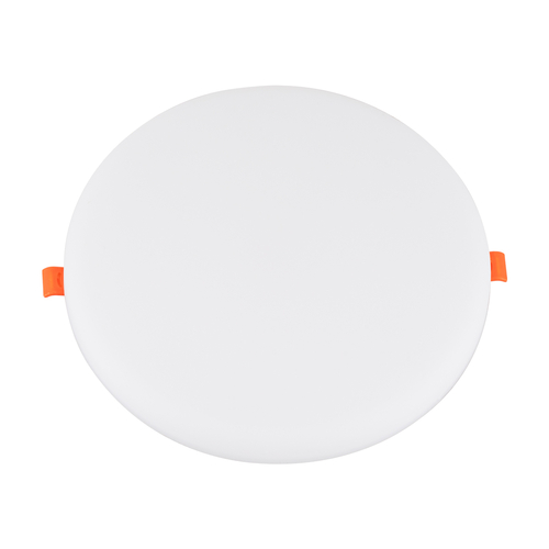 GloboStar® 60193 Χωνευτό LED Panel FrameLess Φ22cm 33W 3393lm 180° AC 220-240V IP20 με Σύστημα Ρυθμιζόμενης Τρύπας Κοπής από 3.5εκ έως 20.5εκ - Φ22.2 x Υ2cm Θερμό Λευκό 2700K - 3 Years Warranty