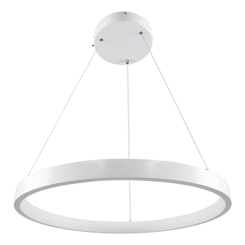 GloboStar® NEMESIS 61159 Κρεμαστό Φωτιστικό Δαχτυλίδι-Κύκλος LED CCT 45W 5230lm 360° AC 220-240V - Εναλλαγή Φωτισμού μέσω Τηλεχειριστηρίου All In One Ψυχρό 6000k+Φυσικό 4500k+Θερμό 2700k Dimmable Φ60cm - Λευκό - 3 Years Warranty