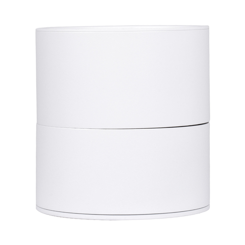 GloboStar® OMEGA-S 60298 Επιφανειακό LED Spot Downlight Φ10cm 12W 1560lm 36° AC 220-240V IP20 Φ10 x Υ10.5cm - Στρόγγυλο - Λευκό - Φυσικό Λευκό 4500K - Bridgelux COB - 5 Years Warranty