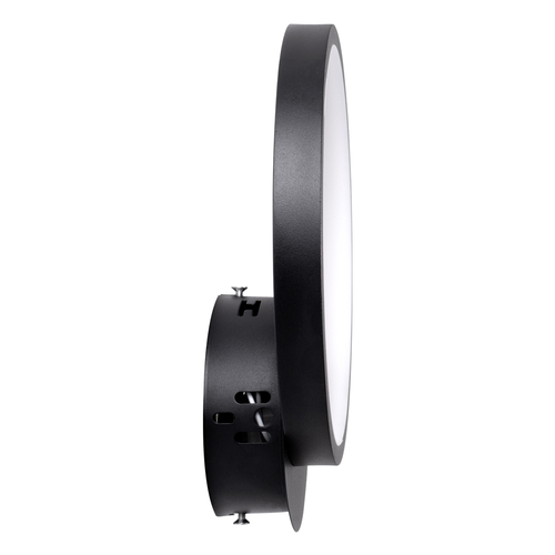 GloboStar® TED 61070 Φωτιστικό Τοίχου - Απλίκα Design LED CCT 9W 1080lm 300° AC 220-240V - Εναλλαγή Φωτισμού μέσω Διακόπτη On/Off All In One Ψυχρό 6000k+Φυσικό 4500k+Θερμό 2700k Μ20 x Π5.5 x Υ23cm - Μαύρο