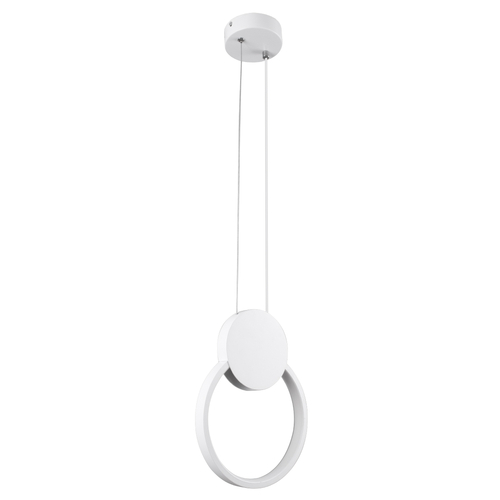 GloboStar® CYCLOS 61074 Κρεμαστό Φωτιστικό Οροφής Design LED CCT 9W 1080lm 300° AC 220-240V - Εναλλαγή Φωτισμού μέσω Διακόπτη On/Off All In One Ψυχρό 6000k+Φυσικό 4500k+Θερμό 2700k Μ21 x Π2.3 x Υ26.5cm - Λευκό