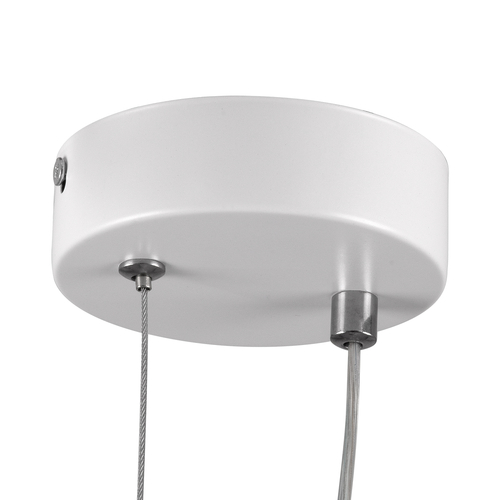 GloboStar® CYCLOS 61074 Κρεμαστό Φωτιστικό Οροφής Design LED CCT 9W 1080lm 300° AC 220-240V - Εναλλαγή Φωτισμού μέσω Διακόπτη On/Off All In One Ψυχρό 6000k+Φυσικό 4500k+Θερμό 2700k Μ21 x Π2.3 x Υ26.5cm - Λευκό