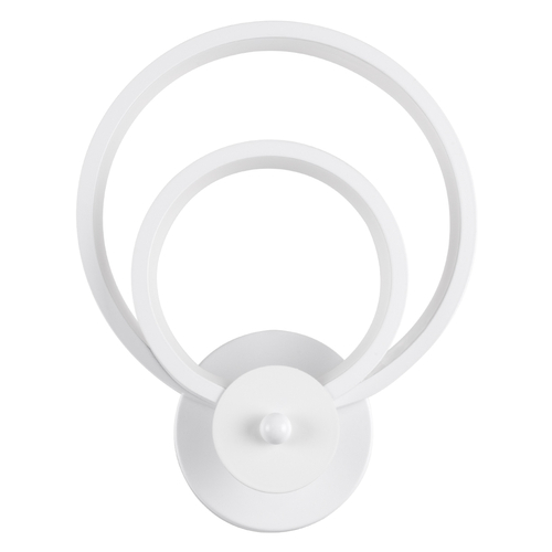 GloboStar® FREDDIE 61077 Φωτιστικό Τοίχου - Απλίκα Design LED CCT 15W 1800lm 300° AC 220-240V - Εναλλαγή Φωτισμού μέσω Διακόπτη On/Off All In One Ψυχρό 6000k+Φυσικό 4500k+Θερμό 2700k Μ20 x Π7.5 x Υ25cm - Λευκό