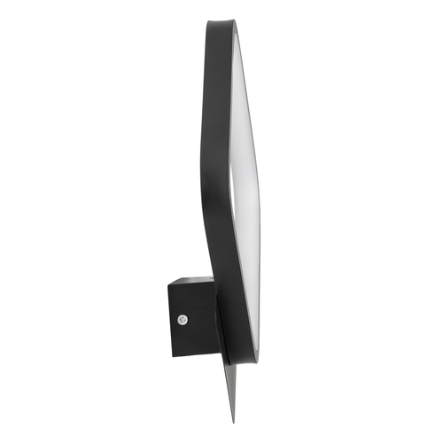 GloboStar® LENA 61079 Φωτιστικό Τοίχου - Απλίκα Design LED CCT 12W 1440lm 300° AC 220-240V - Εναλλαγή Φωτισμού μέσω Διακόπτη On/Off All In One Ψυχρό 6000k+Φυσικό 4500k+Θερμό 2700k Μ25 x Π5.5 x Υ29.5cm - Μαύρο